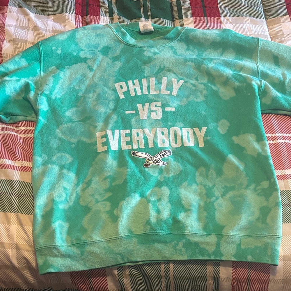 Philly vs Everybody Green Crewneck Sweater